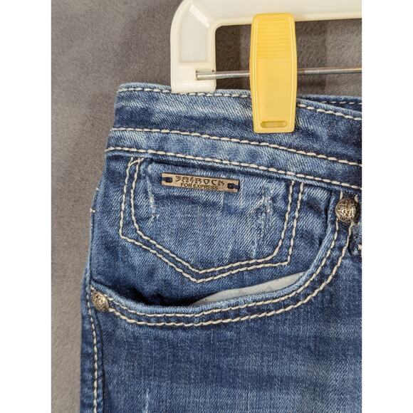 Express Women's Blue Boot Cut Jeans - Picture 4 of 16